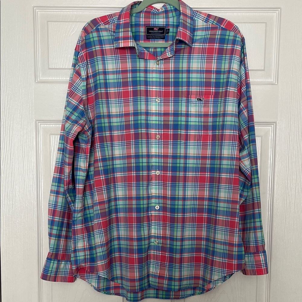 Vineyard Vines Multicolor Plaid Button Down Shirt
